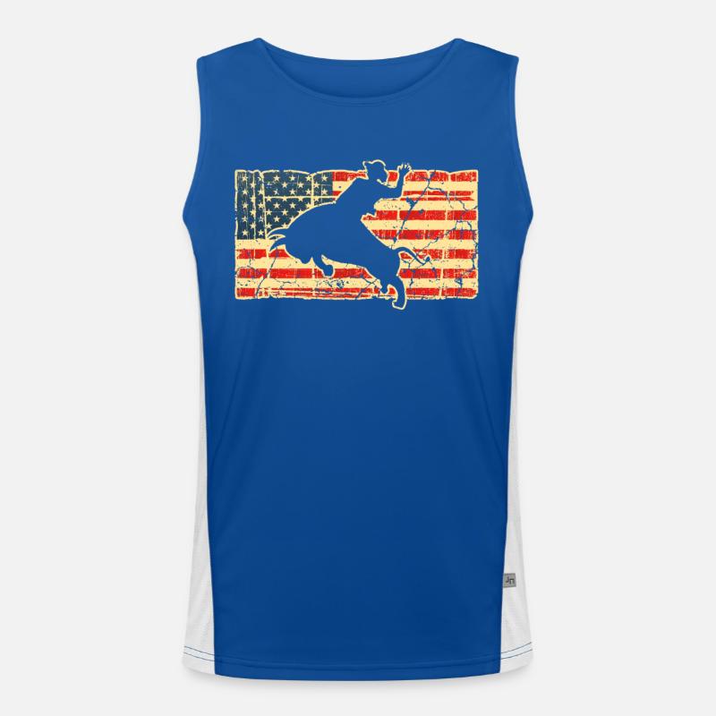 Rodeo Texas Funktionelles Kontrast-Tank Top für Männer 