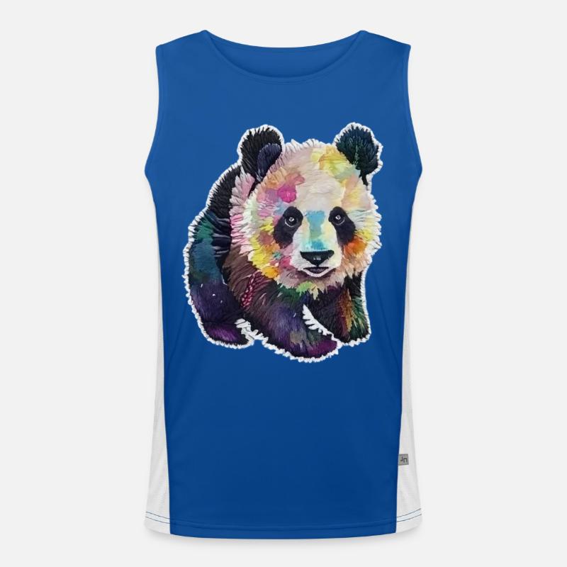 BÉBÉ PANDA AQUARELLE Débardeur respirant contrasté Homme 