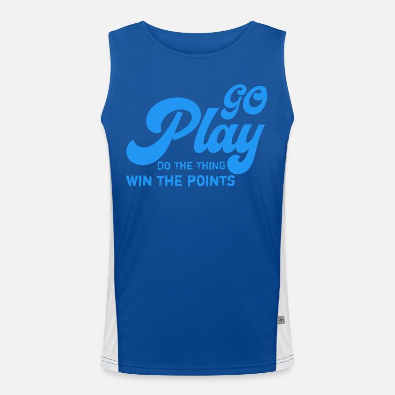Go play do thething win the points . Men's Functional Contrast Tank Top 
