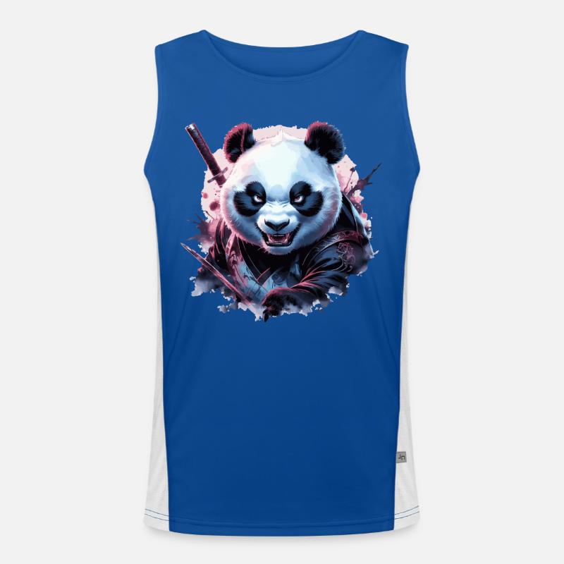 Evil Ninja Panda Men's Functional Contrast Tank Top 