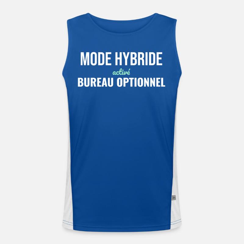 Mode Hybride — Télétravail Assumé Débardeur respirant contrasté Homme 