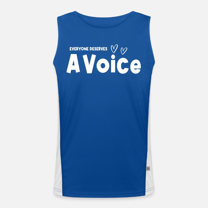 Jeder verdient eine Sprachtherapie mit Voice Speech Language Funktionelles Kontrast-Tank Top für Männer 