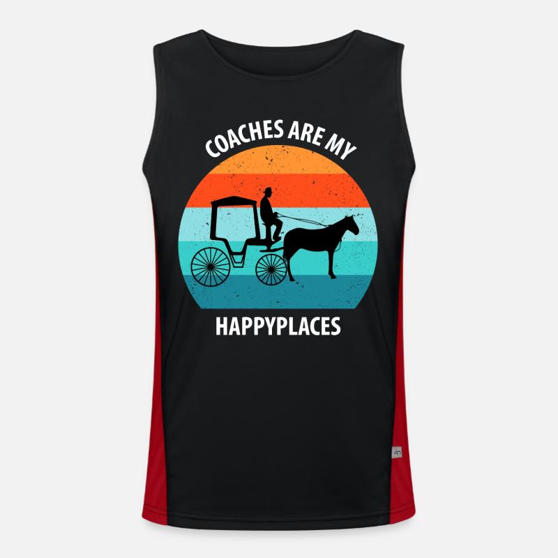 Calèche de cocher Calèche tirée par des chevaux Calèche Débardeur respirant contrasté Homme 