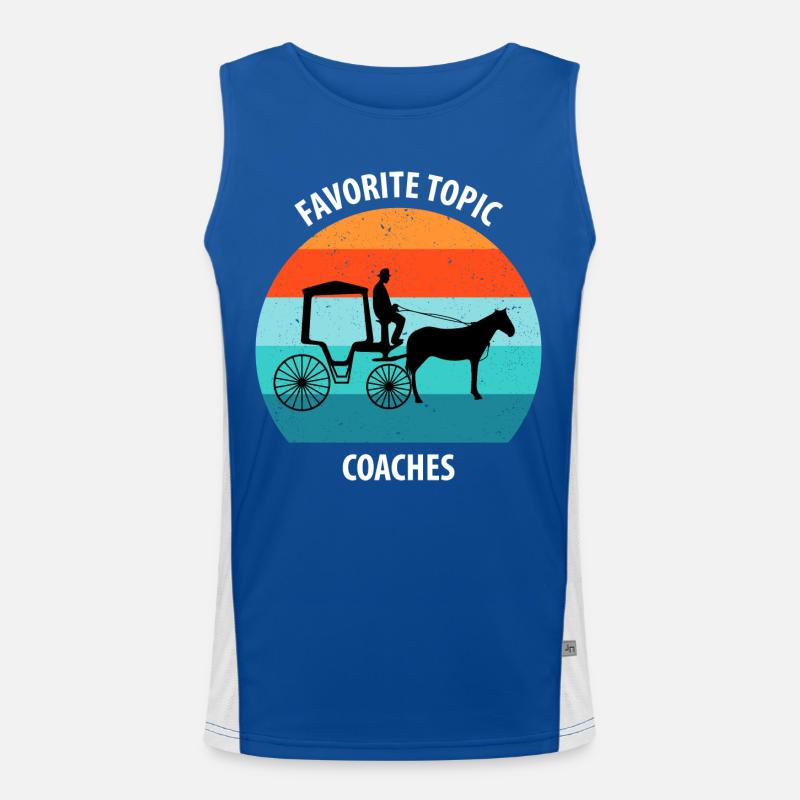 Calèche de cocher Calèche tirée par des chevaux Calèche Débardeur respirant contrasté Homme 