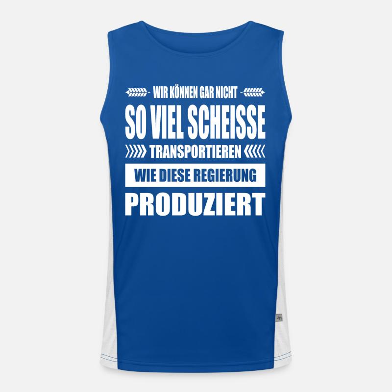 Bauernproteste 2024 Bauernprotest Bauerndemo Demo Funktionelles Kontrast-Tank Top für Männer 