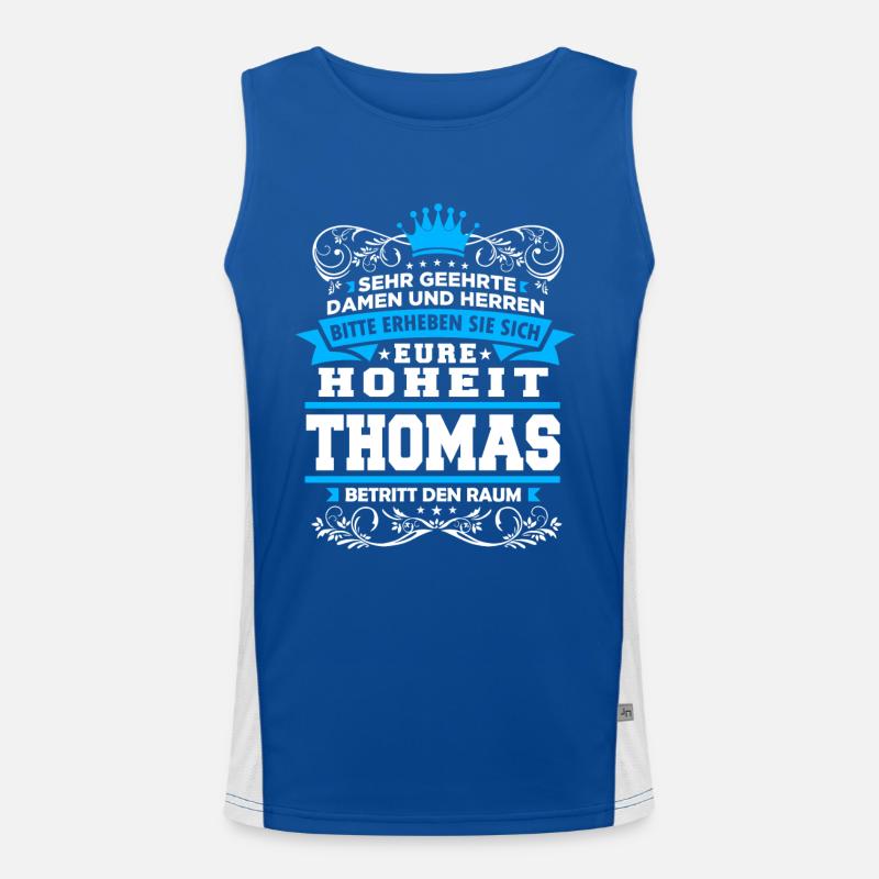 Eure Hoheit - Thomas Funktionelles Kontrast-Tank Top für Männer 