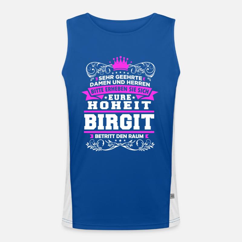 Eure Hoheit - Birgit Funktionelles Kontrast-Tank Top für Männer 