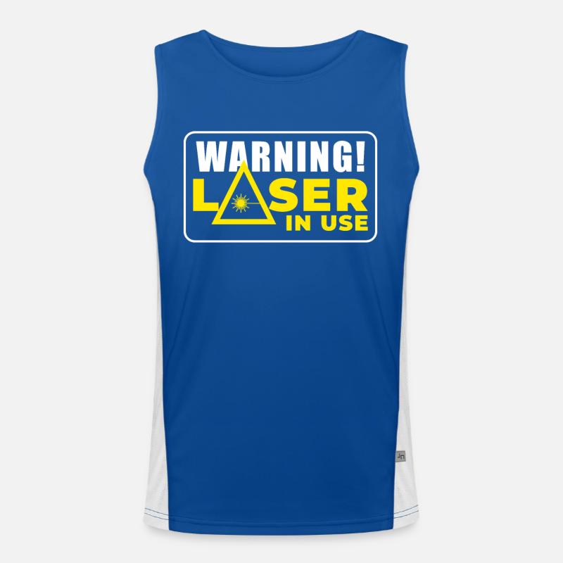 Laser tag Men's Functional Contrast Tank Top 