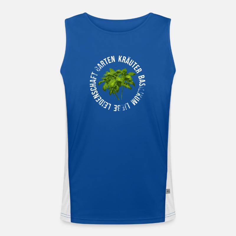 Garten Kräuter Liebe Funktionelles Kontrast-Tank Top für Männer 