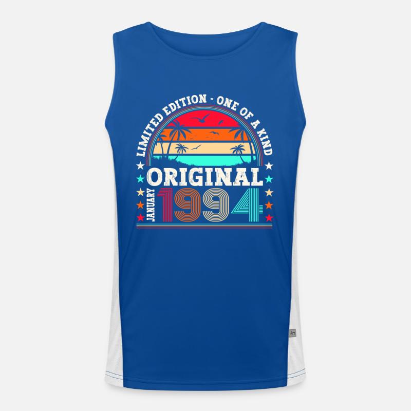 Born 1994 January 29th birthday Gift Man Men's Functional Contrast Tank Top 