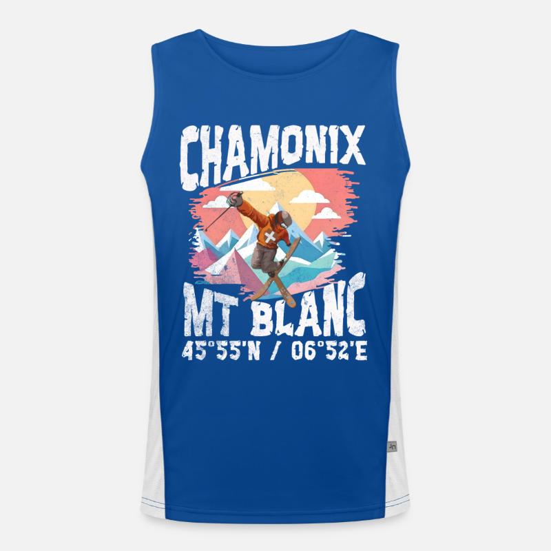 Chamonix Freestyle Funktionelles Kontrast-Tank Top für Männer 
