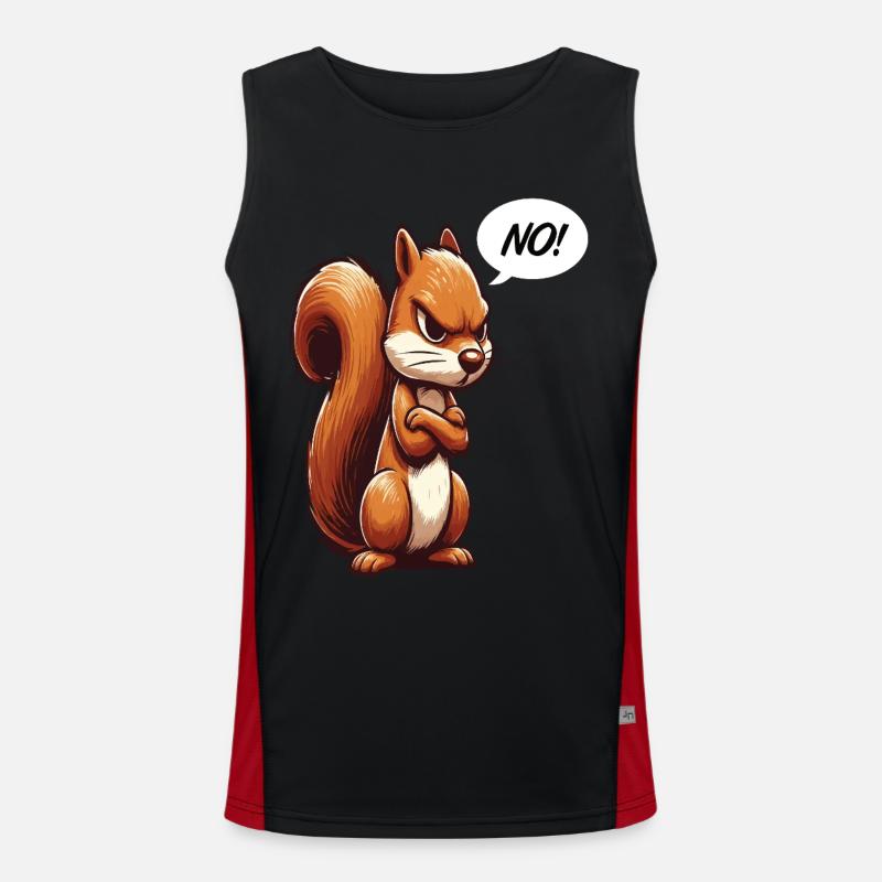 No Squirrel Squirrel Squirrel Lover Men's Functional Contrast Tank Top 