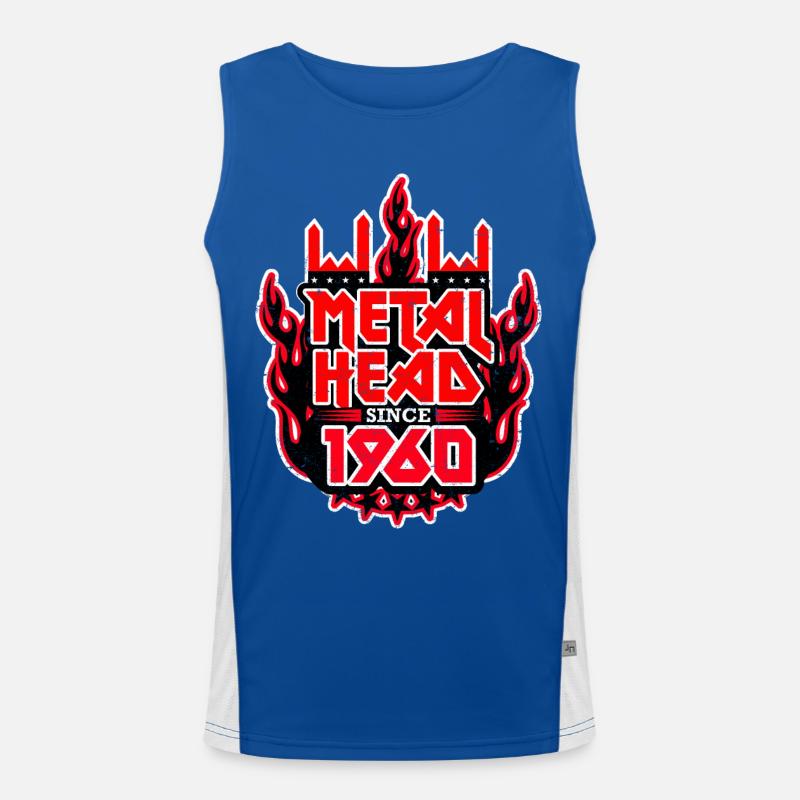 METALHEAD since 1960 Funktionelles Kontrast-Tank Top für Männer 