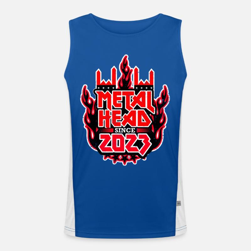 METALHEAD since 2023 Funktionelles Kontrast-Tank Top für Männer 