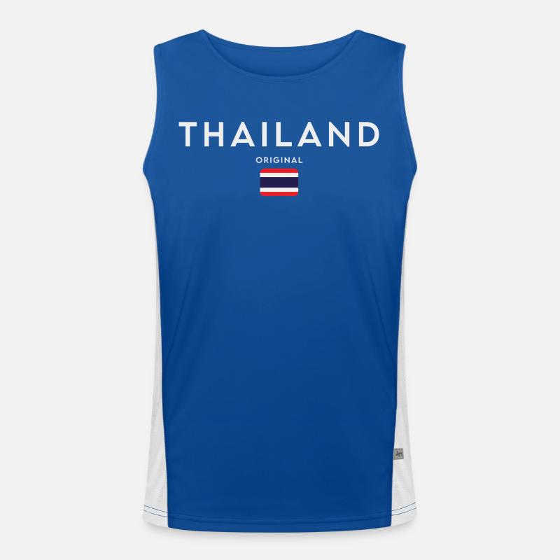 Drapeau de la Thaïlande, fierté thaïlandaise Débardeur respirant contrasté Homme 