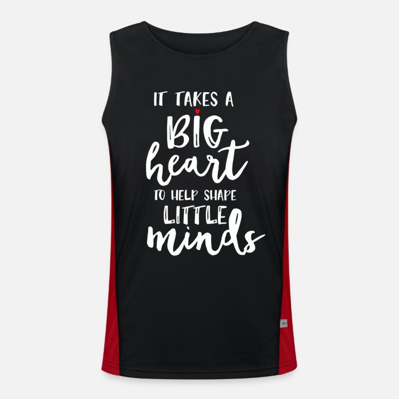 Teacher Gift Education School Sayings Teacher Training Men's Functional Contrast Tank Top 