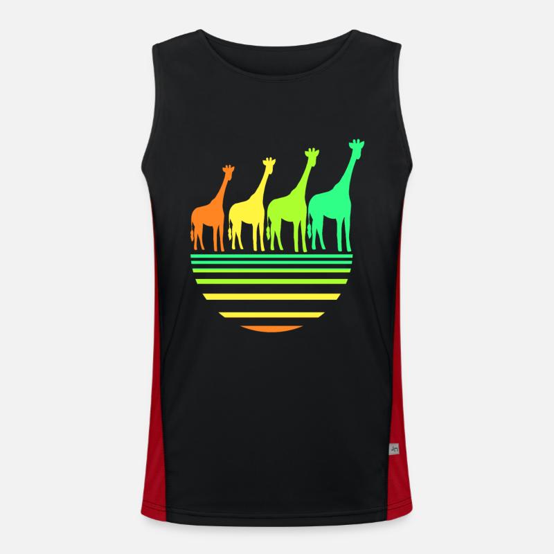 Giraffe Men's Functional Contrast Tank Top 