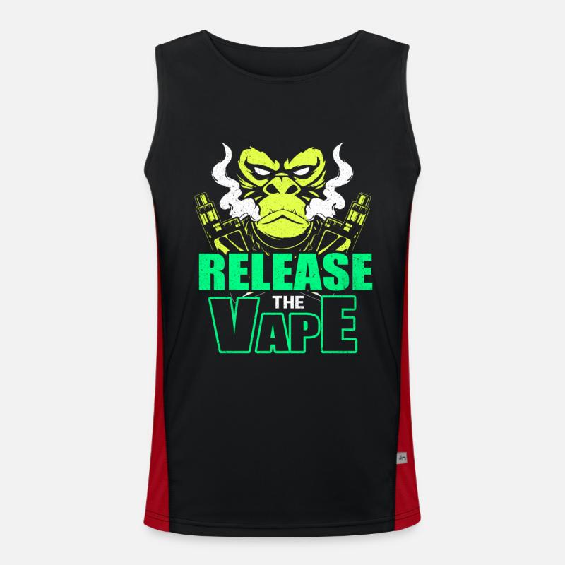 Vape Funktionelles Kontrast-Tank Top für Männer 