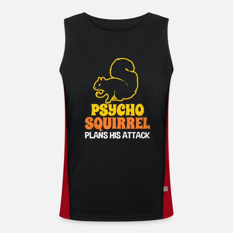Eichhörnchen Funktionelles Kontrast-Tank Top für Männer 