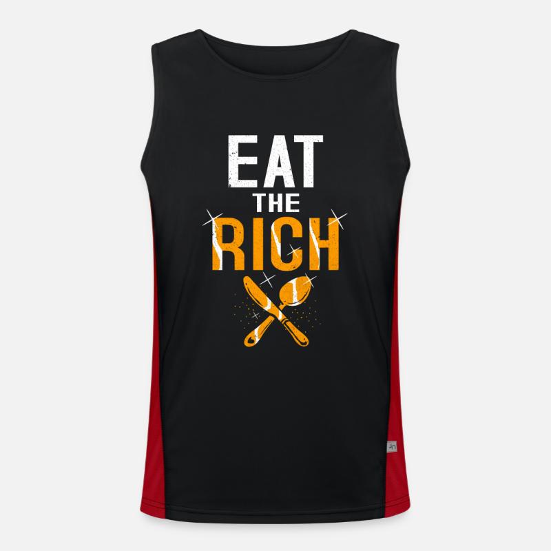 Comunismo Canotta sportiva da uomo in contrasto cromatico 