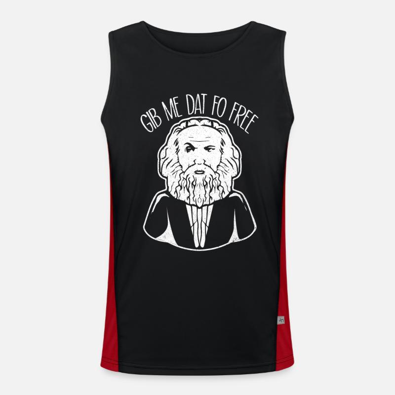 Kommunismus Funktionelles Kontrast-Tank Top für Männer 