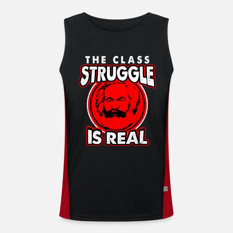 Kommunismus Funktionelles Kontrast-Tank Top für Männer 