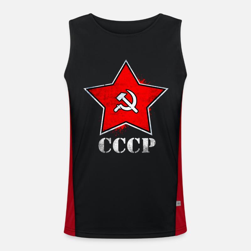 Communism Men's Functional Contrast Tank Top 
