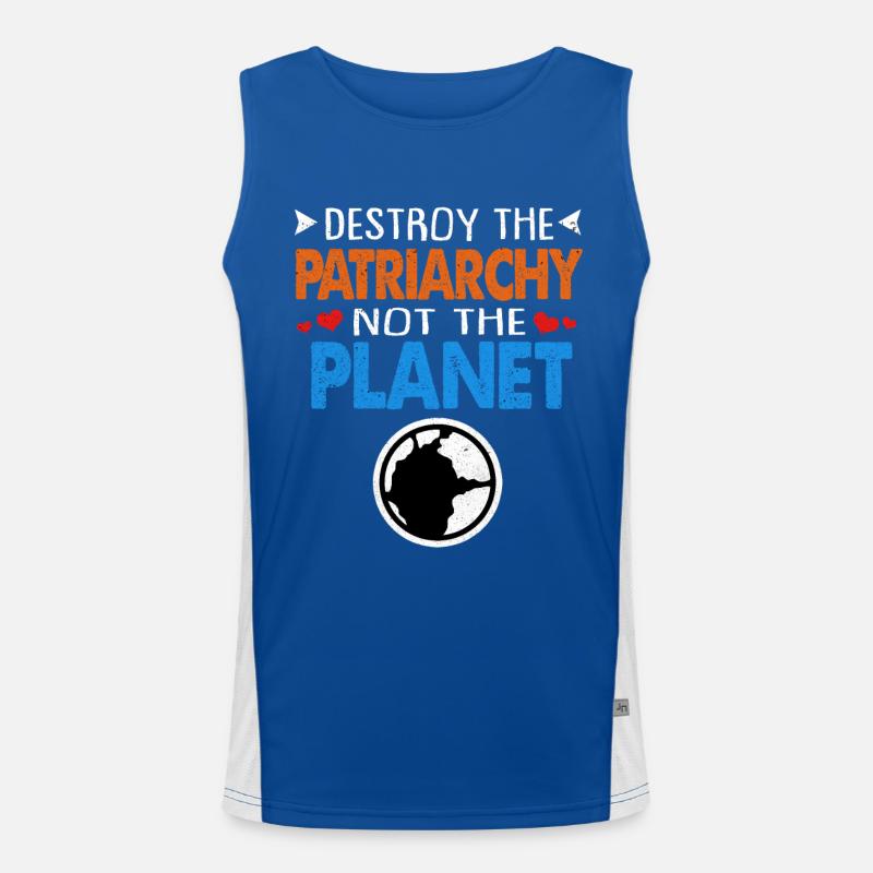 Tag der Erde Funktionelles Kontrast-Tank Top für Männer 