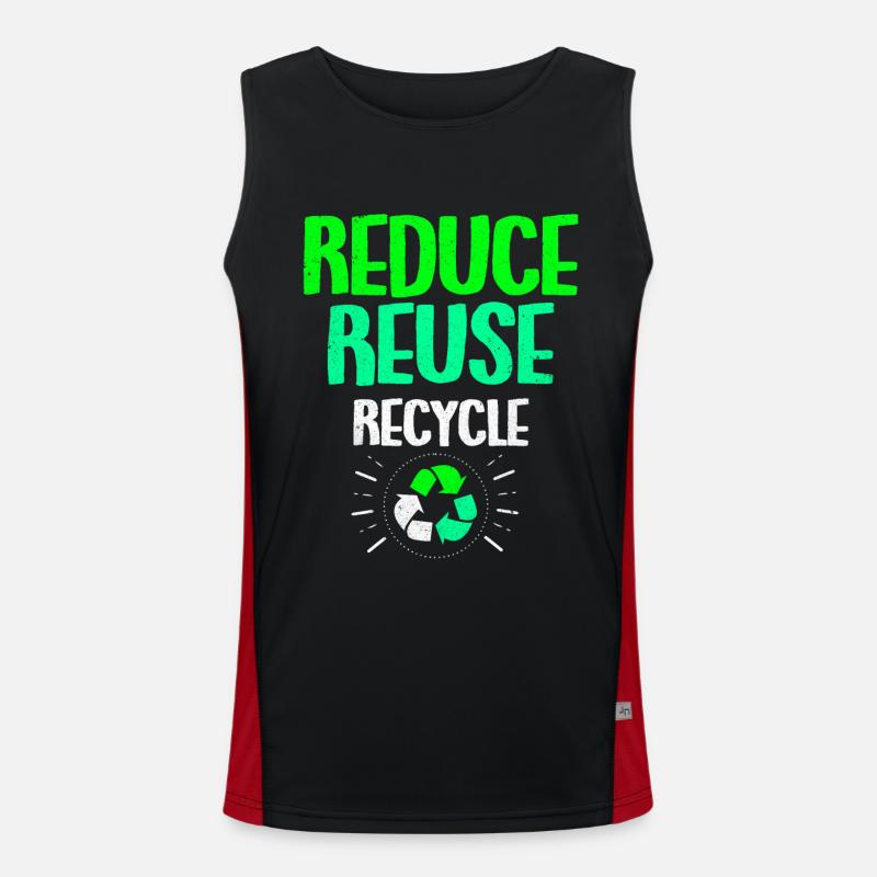 Tag der Erde Funktionelles Kontrast-Tank Top für Männer 