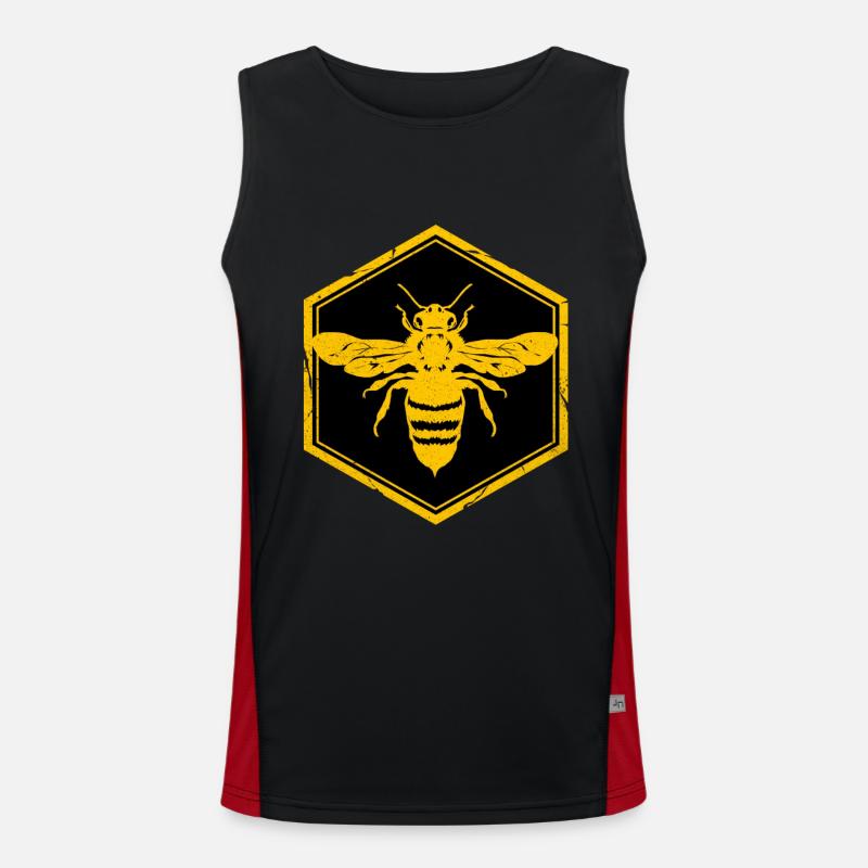 Bee Men's Functional Contrast Tank Top 