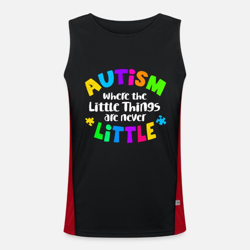 Autismus Funktionelles Kontrast-Tank Top für Männer 