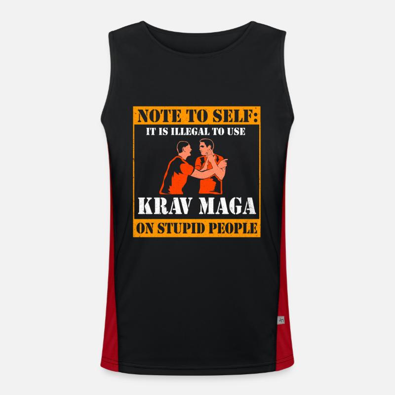 Krav Maga Funktionelles Kontrast-Tank Top für Männer 