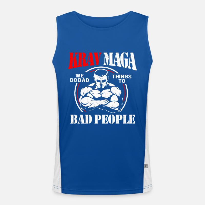 Krav Maga Funktionelles Kontrast-Tank Top für Männer 