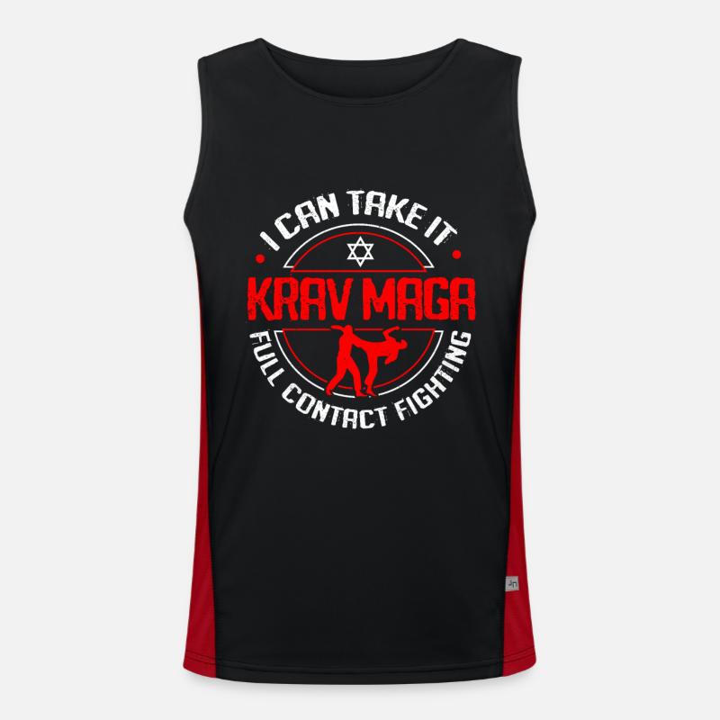 Krav Maga Funktionelles Kontrast-Tank Top für Männer 