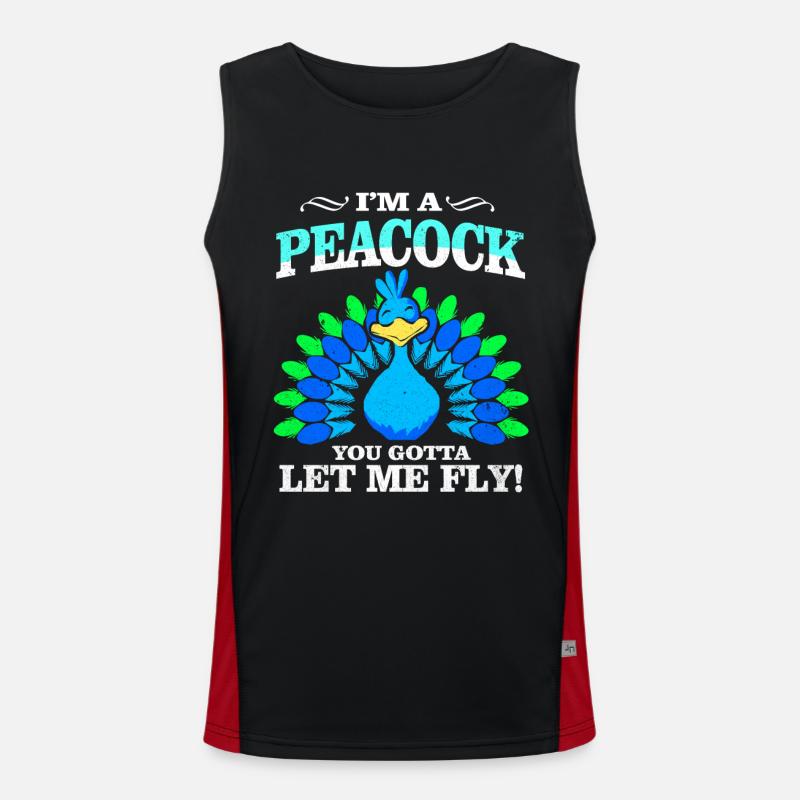 Peacock Men's Functional Contrast Tank Top 