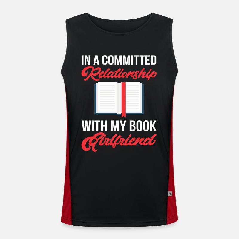 Fictional Characters Books Reading Readers Book Fan Men's Functional Contrast Tank Top 