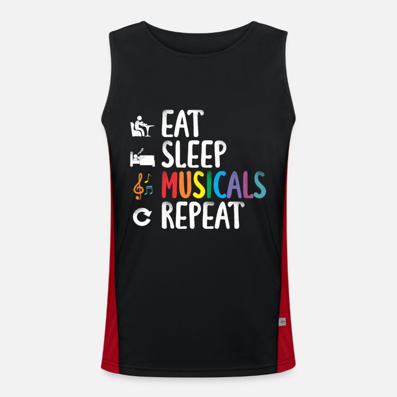 Musical Broadway Theater Schauspiel Kunst Bühne Funktionelles Kontrast-Tank Top für Männer 