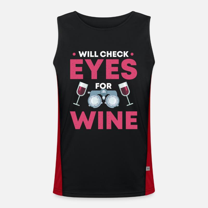 Optiker Optometrist Augenoptiker Augen Arzt Beruf Funktionelles Kontrast-Tank Top für Männer 