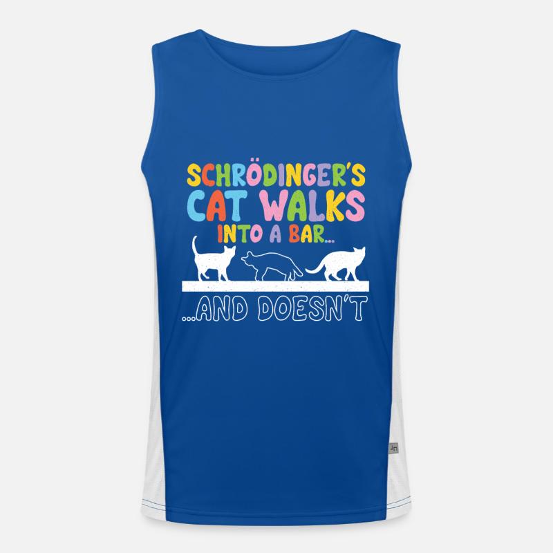 Quantenphysik Physik Physiker wissenschaft quanten Funktionelles Kontrast-Tank Top für Männer 