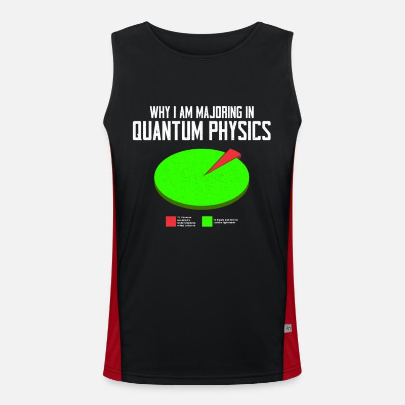 Quantenphysik Physik Physiker wissenschaft quanten Funktionelles Kontrast-Tank Top für Männer 