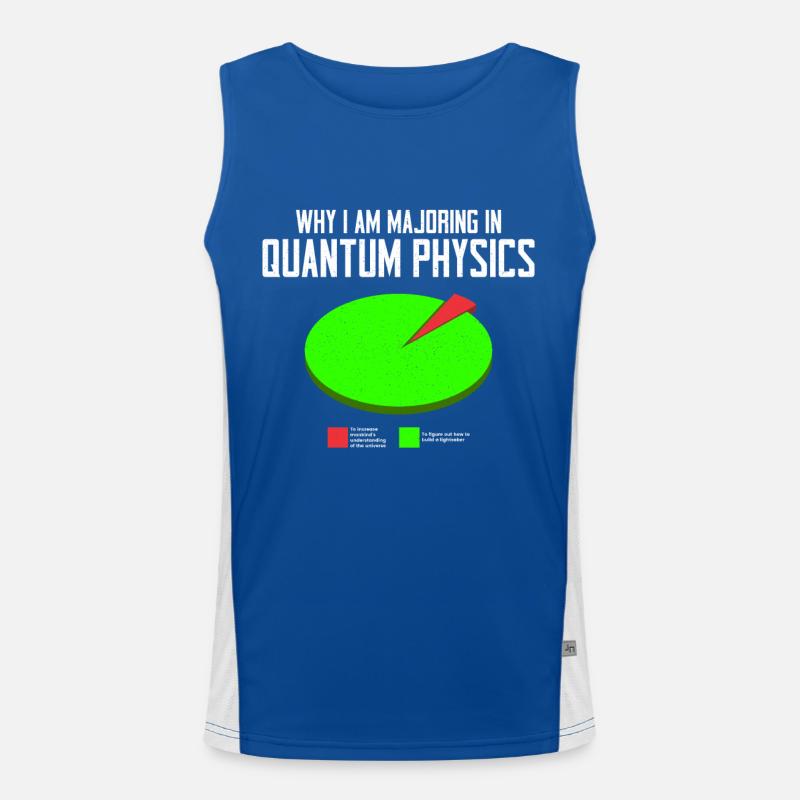 Quantum Physics Physics Physicist science quantum Men's Functional Contrast Tank Top 
