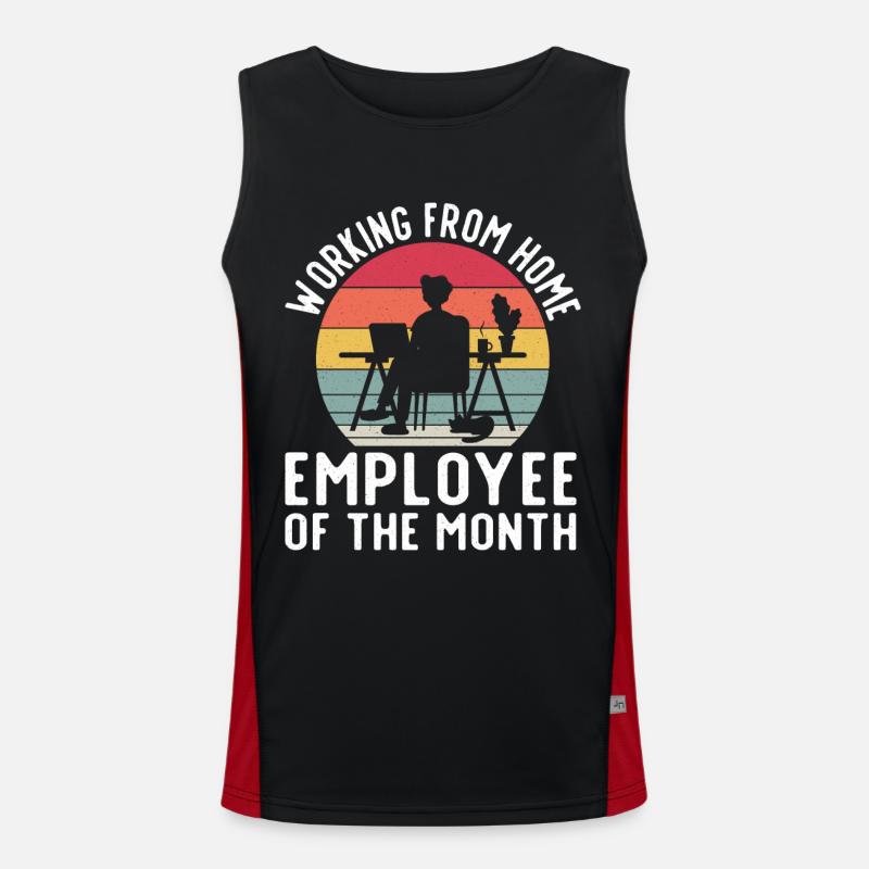 Home Office Home Work Computer Home Work Men's Functional Contrast Tank Top 