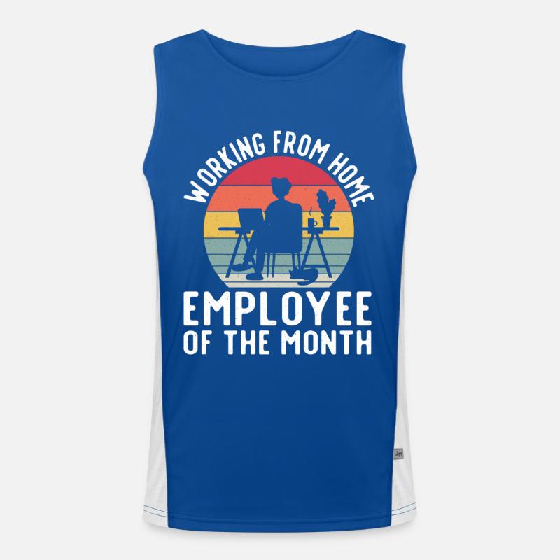 Home Office Home Work Computer Home Work Men's Functional Contrast Tank Top 