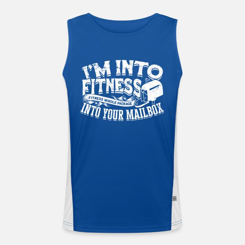 Postman Postman Post Gift Letter Parcel Men's Functional Contrast Tank Top 