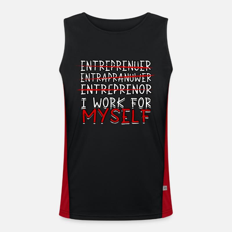 Managing Director Chef Gift Gift Idea Work Men's Functional Contrast Tank Top 