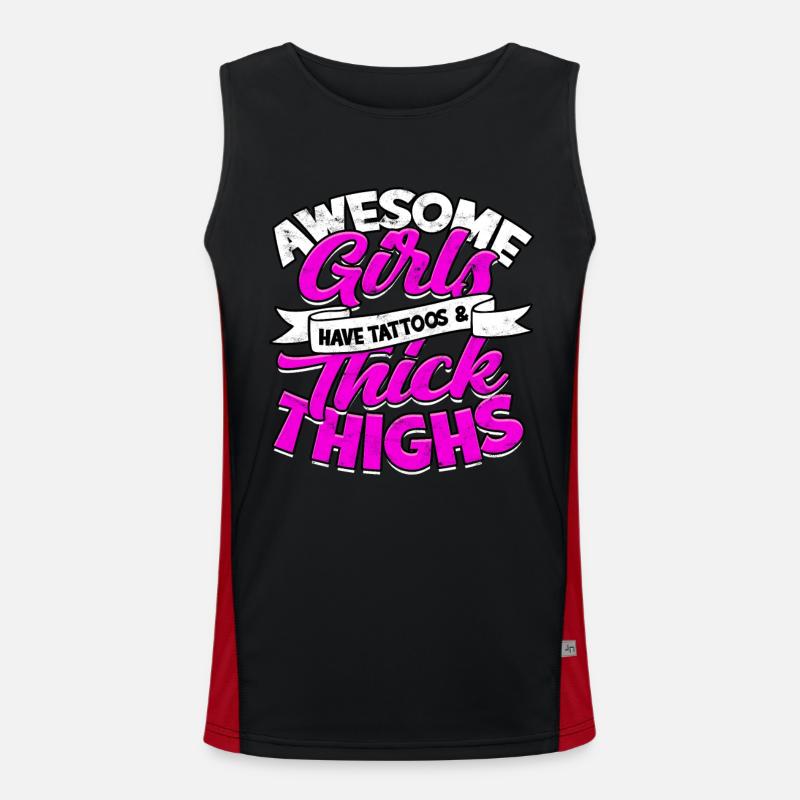 dick dicke oberschenkel thick thighs oberschenkel Funktionelles Kontrast-Tank Top für Männer 