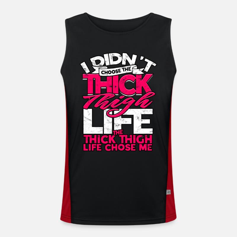 dick dicke oberschenkel thick thighs oberschenkel Funktionelles Kontrast-Tank Top für Männer 
