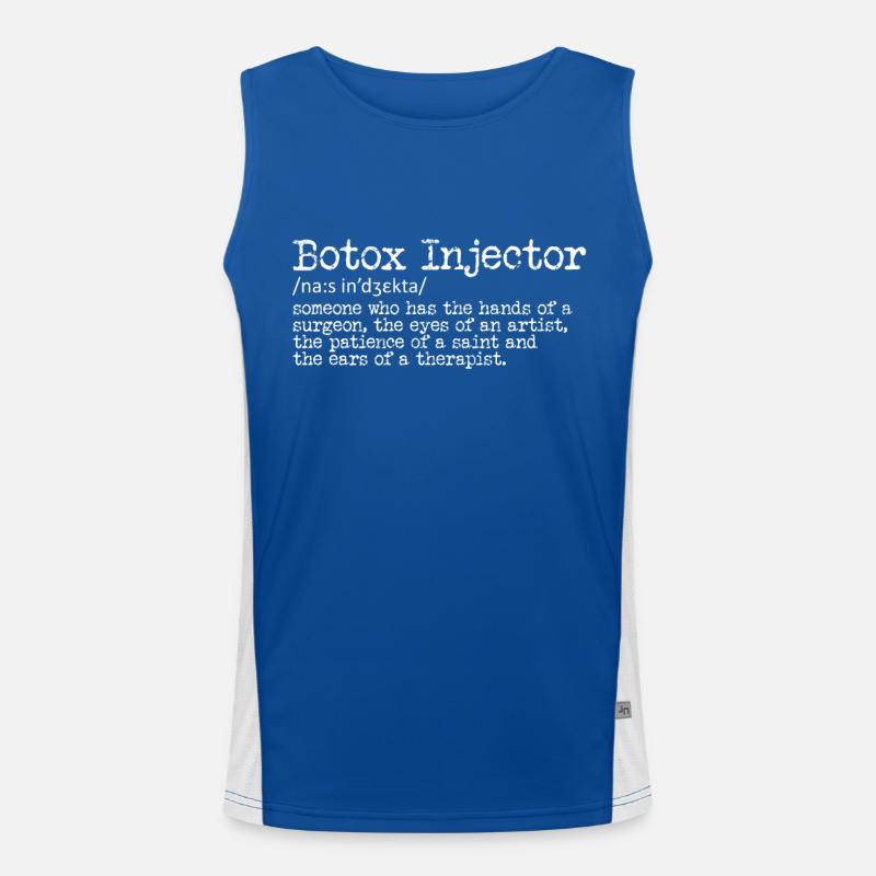 Lip Surgery Fillers Botox Injector Men's Functional Contrast Tank Top 
