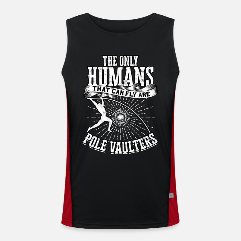Pole quarter and pole vault Men's Functional Contrast Tank Top 