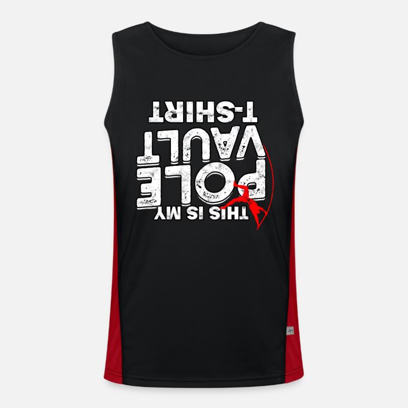 Pole quarter and pole vault Men's Functional Contrast Tank Top 